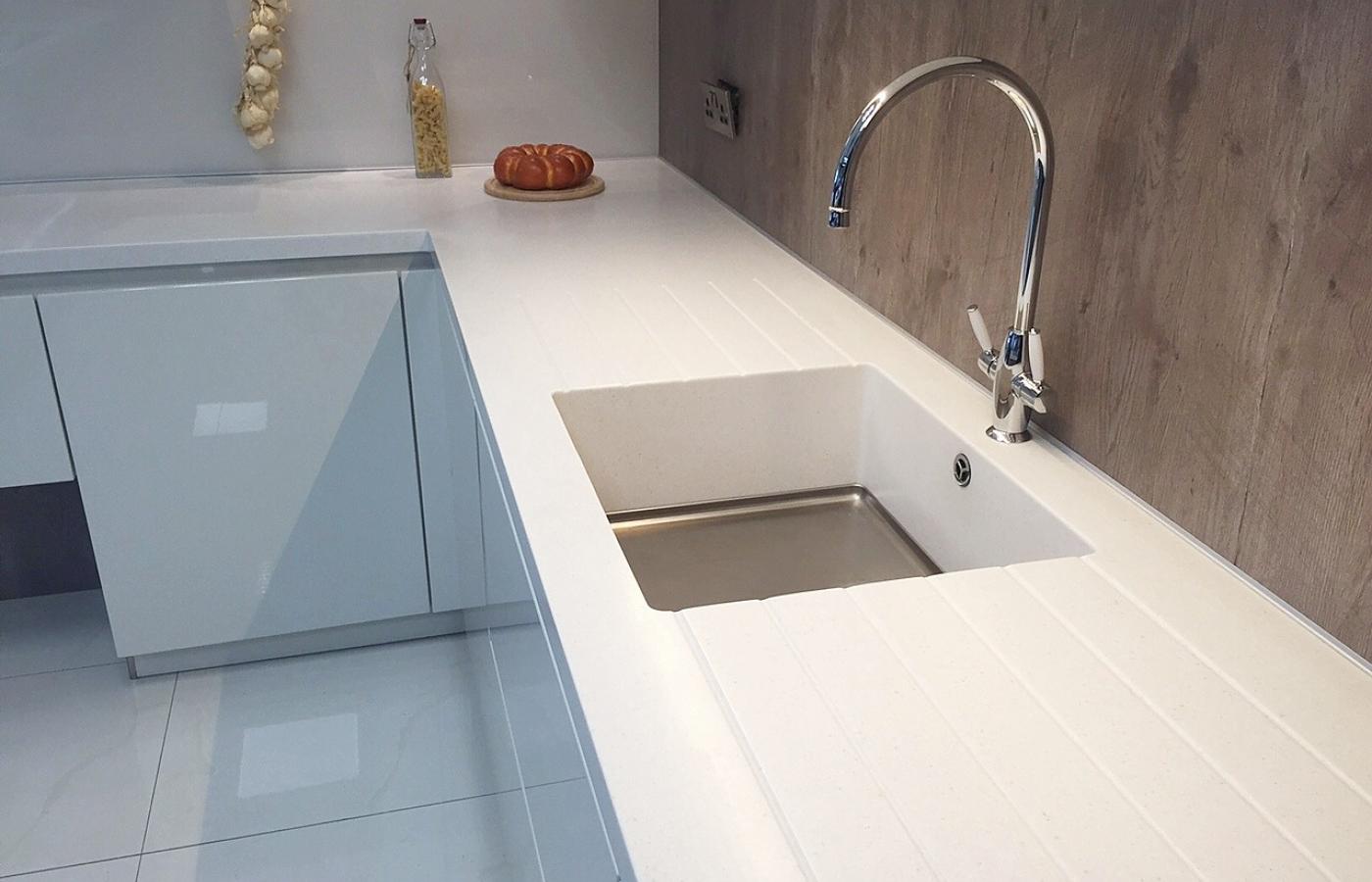 Moulded Corian sink