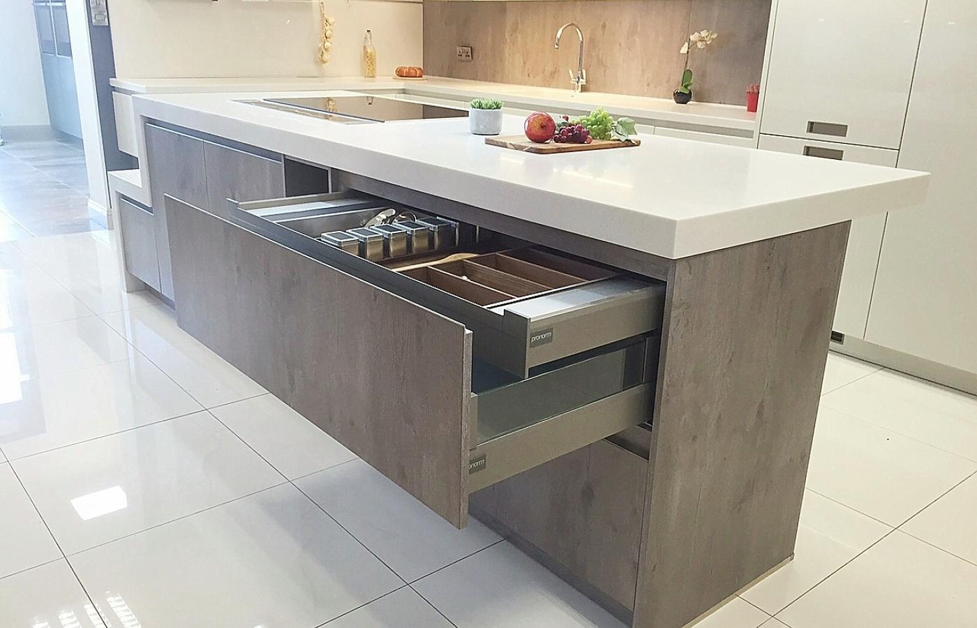 Walnut utensil inserts