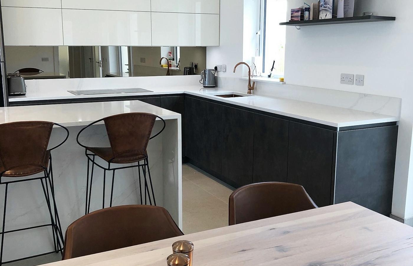 Concrete Kitchen doors