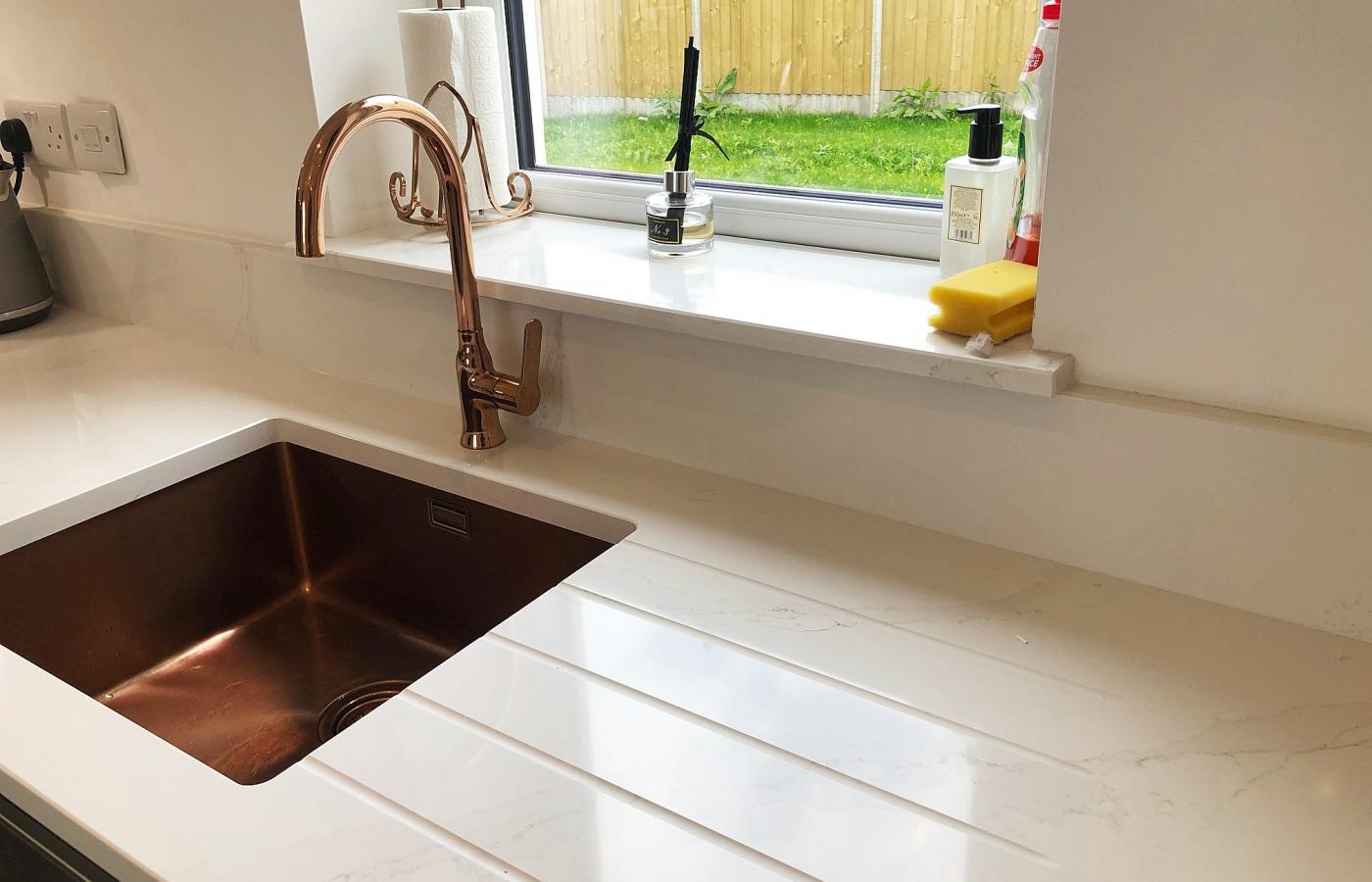 Draining Flutes in worktop